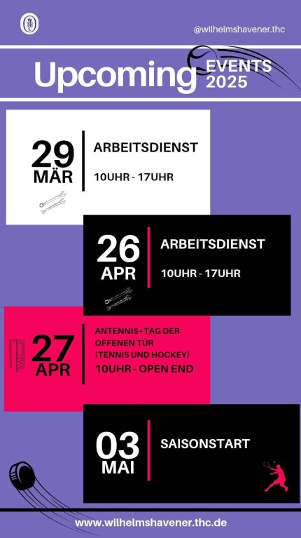Save the Dates! 