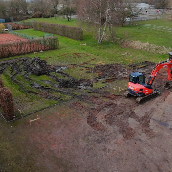 Baubeginn für die Padeltennis-Courts