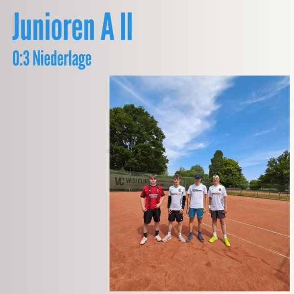 Junioren A � Lehrreicher Spieltag f�r unser Team II 